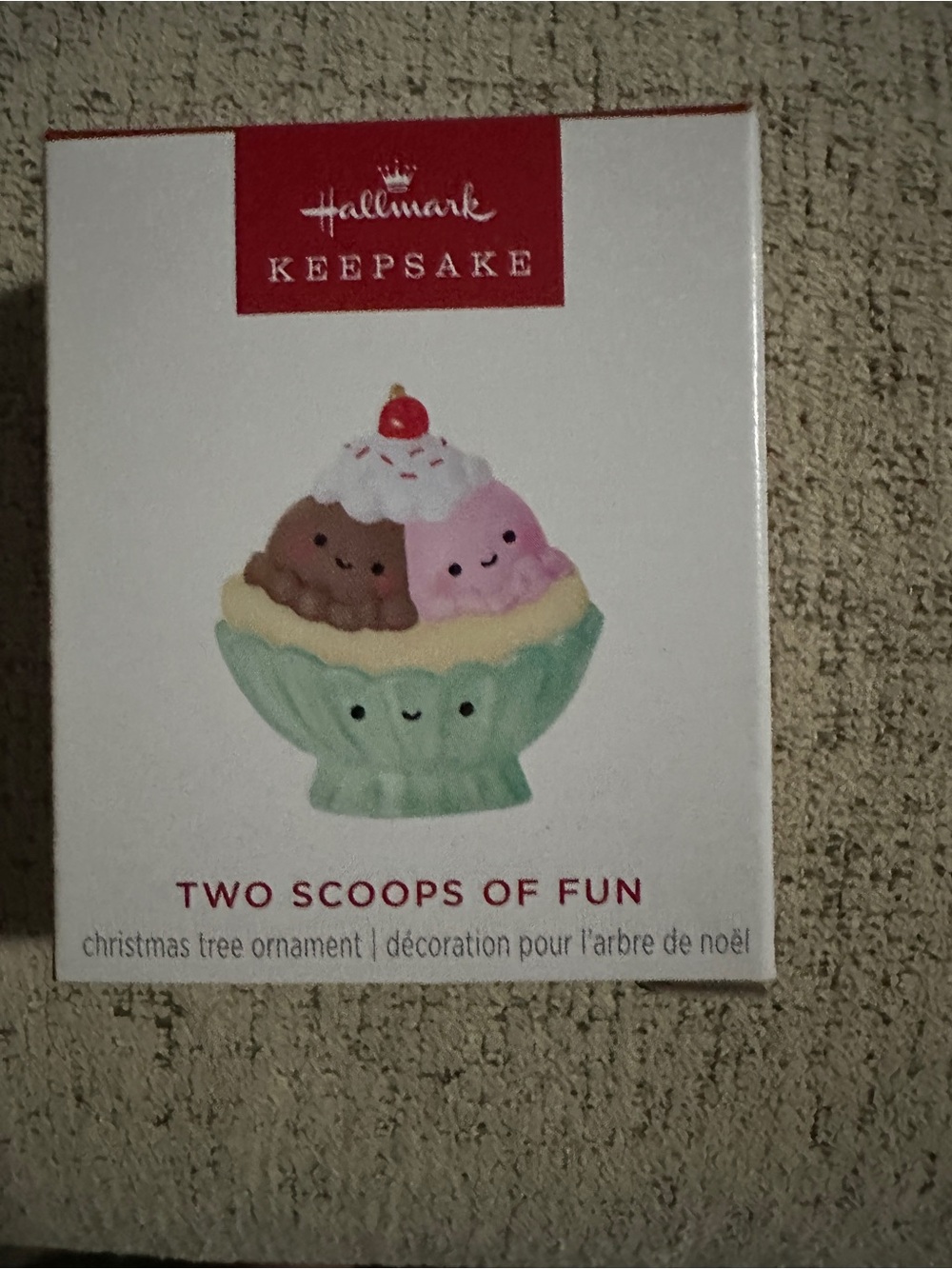 Hallmark Pastel Ice Cream Sundae Ornament